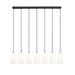 Z-Lite Farrell Linear Pendant Matte Black 7 Light 3043P6-7L-MB | theLightShop