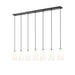 Z-Lite Farrell Linear Pendant Matte Black 7 Light 3043P6-7L-MB | theLightShop