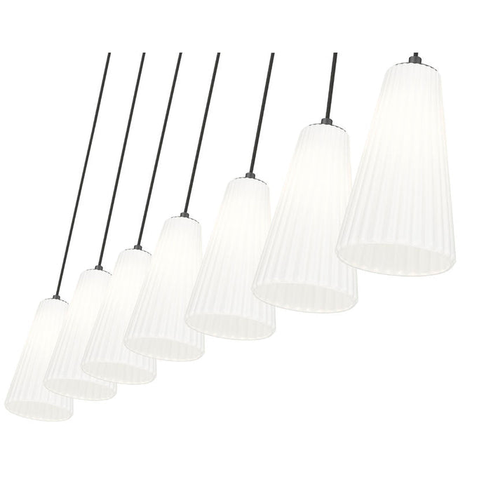 Z-Lite Farrell Linear Pendant Matte Black 7 Light 3043P6-7L-MB | theLightShop