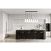 Z-Lite Farrell Linear Pendant Matte Black 7 Light 3043P7-7L-MB | theLightShop