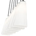 Z-Lite Farrell Linear Pendant Matte Black 7 Light 3043P7-7L-MB | theLightShop