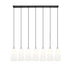 Z-Lite Farrell Linear Pendant Matte Black 7 Light 3043P7-7L-MB | theLightShop