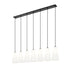 Z-Lite Farrell Linear Pendant Matte Black 7 Light 3043P7-7L-MB | theLightShop