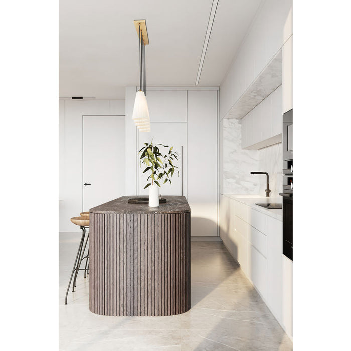 Z-Lite Farrell Linear Pendant Modern Gold 5 Light 3043P6-5L-MGLD | theLightShop