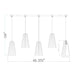 Z-Lite Farrell Linear Pendant Modern Gold 5 Light 3043P6-5L-MGLD | theLightShop