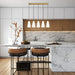 Z-Lite Farrell Linear Pendant Modern Gold 5 Light 3043P6-5L-MGLD | theLightShop