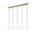 Z-Lite Farrell Linear Pendant Modern Gold 5 Light 3043P6-5L-MGLD | theLightShop