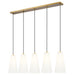 Z-Lite Farrell Linear Pendant Modern Gold 5 Light Round 3043P7-5L-MGLD | theLightShop