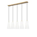 Z-Lite Farrell Linear Pendant Modern Gold 5 Light Round 3043P7-5L-MGLD | theLightShop
