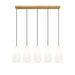 Z-Lite Farrell Linear Pendant Modern Gold 5 Light Round 3043P7-5L-MGLD | theLightShop