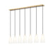 Z-Lite Farrell Linear Pendant Modern Gold 7 Light 3043P6-7L-MGLD | theLightShop