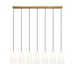 Z-Lite Farrell Linear Pendant Modern Gold 7 Light 3043P6-7L-MGLD | theLightShop