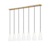 Z-Lite Farrell Linear Pendant Modern Gold 7 Light 3043P6-7L-MGLD | theLightShop
