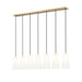 Z-Lite Farrell Linear Pendant Modern Gold 7 Light 3043P7-7L-MGLD | theLightShop