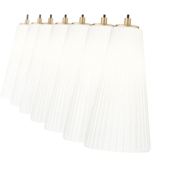 Z-Lite Farrell Linear Pendant Modern Gold 7 Light 3043P7-7L-MGLD | theLightShop