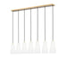 Z-Lite Farrell Linear Pendant Modern Gold 7 Light 3043P7-7L-MGLD | theLightShop