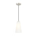 Z-Lite Farrell Pendant Brushed Nickel 1 Light Cord 3043P6-BN | theLightShop