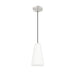 Z-Lite Farrell Pendant Brushed Nickel 1 Light Cord 3043P6-BN | theLightShop