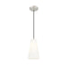 Z-Lite Farrell Pendant Brushed Nickel 1 Light Cord 3043P6-BN | theLightShop
