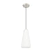 Z-Lite Farrell Pendant Brushed Nickel 1 Light Cord 3043P7-BN | theLightShop