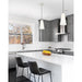 Z-Lite Farrell Pendant Brushed Nickel 1 Light Cord 3043P7-BN | theLightShop