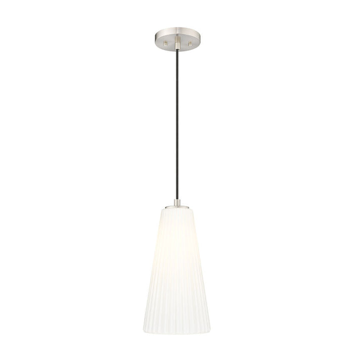 Z-Lite Farrell Pendant Brushed Nickel 1 Light Cord 3043P7-BN | theLightShop