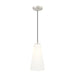 Z-Lite Farrell Pendant Brushed Nickel 1 Light Cord 3043P7-BN | theLightShop