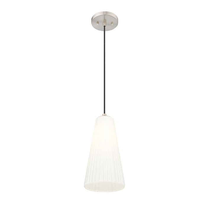 Z-Lite Farrell Pendant Brushed Nickel 1 Light Cord 3043P7-BN | theLightShop