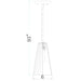 Z-Lite Farrell Pendant Brushed Nickel 1 Light Rod 3043P6-ROD-BN | theLightShop
