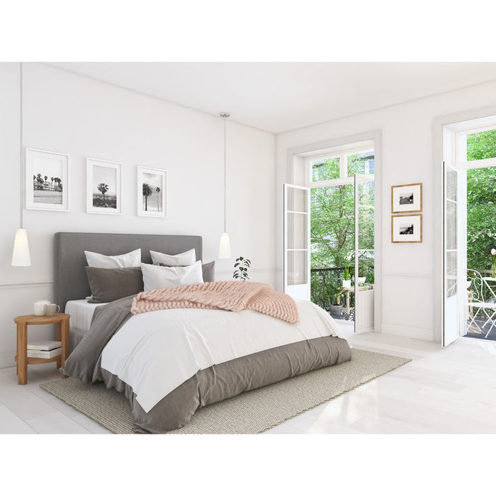 Z-Lite Farrell Pendant Brushed Nickel 1 Light Rod 3043P7-ROD-BN | theLightShop