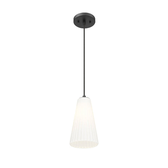 Z-Lite Farrell Pendant Matte Black 1 Light Cord 3043P6-MB | theLightShop