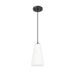 Z-Lite Farrell Pendant Matte Black 1 Light Cord 3043P6-MB | theLightShop