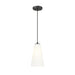 Z-Lite Farrell Pendant Matte Black 1 Light Cord 3043P6-MB | theLightShop