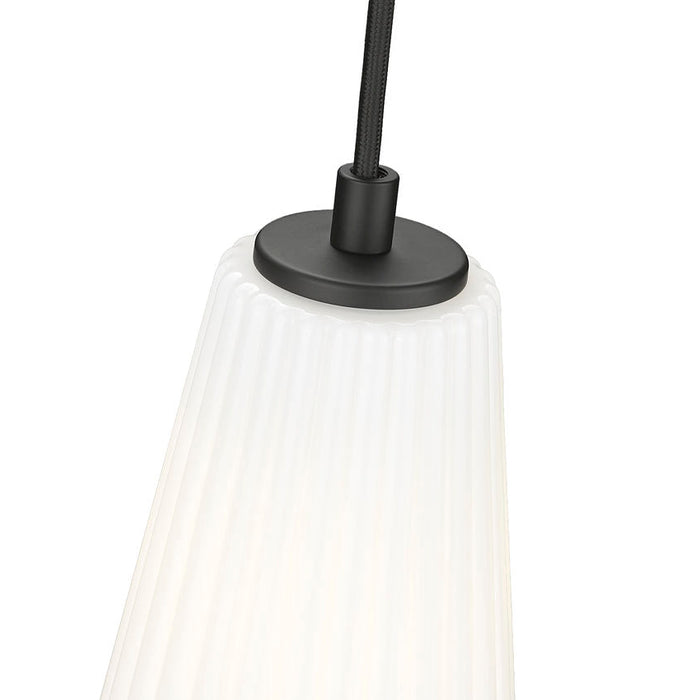Z-Lite Farrell Pendant Matte Black 1 Light Cord 3043P6-MB | theLightShop