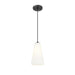 Z-Lite Farrell Pendant Matte Black 1 Light Cord 3043P6-MB | theLightShop