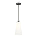 Z-Lite Farrell Pendant Matte Black 1 Light Cord 3043P7-MB | theLightShop