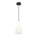 Z-Lite Farrell Pendant Matte Black 1 Light Cord 3043P7-MB | theLightShop