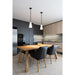 Z-Lite Farrell Pendant Matte Black 1 Light Rod 3043P6-ROD-MB | theLightShop