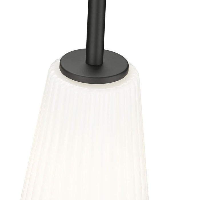 Z-Lite Farrell Pendant Matte Black 1 Light Rod 3043P7-ROD-MB | theLightShop