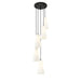 Z-Lite Farrell Pendant Matte Black 5 Light Round 3043P7-5R-MB | theLightShop