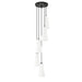 Z-Lite Farrell Pendant Matte Black 5 Light Round 3043P7-5R-MB | theLightShop