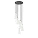 Z-Lite Farrell Pendant Matte Black 7 Light Round 3043P7-7R-MB | theLightShop