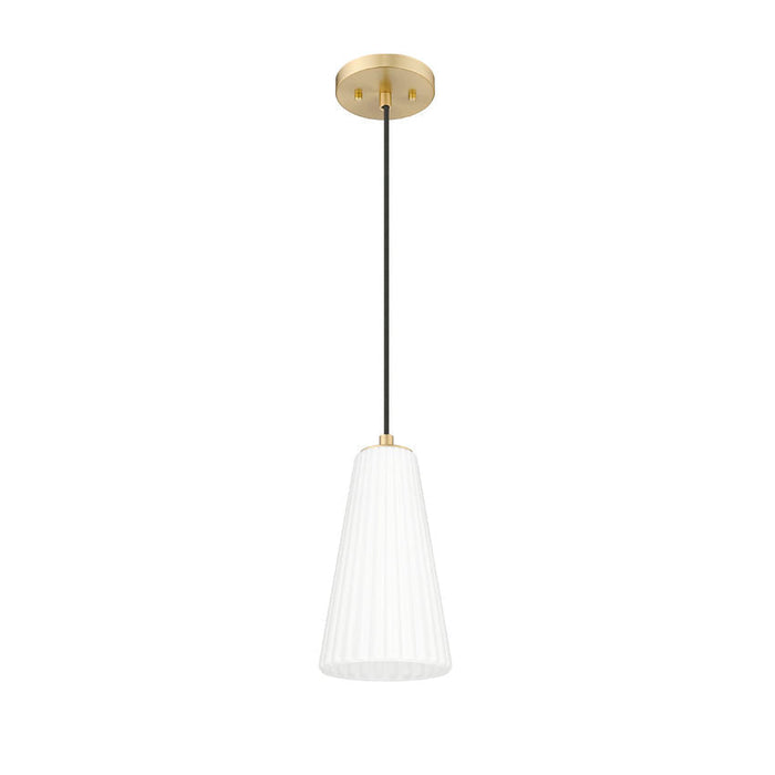 Z-Lite Farrell Pendant Modern Gold 1 Light Cord 3043P6-MGLD | theLightShop