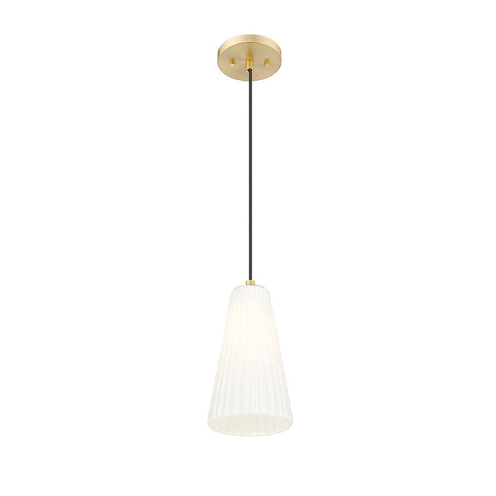 Z-Lite Farrell Pendant Modern Gold 1 Light Cord 3043P6-MGLD | theLightShop