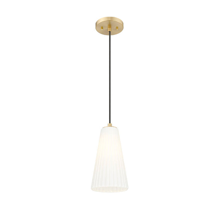 Z-Lite Farrell Pendant Modern Gold 1 Light Cord 3043P6-MGLD | theLightShop