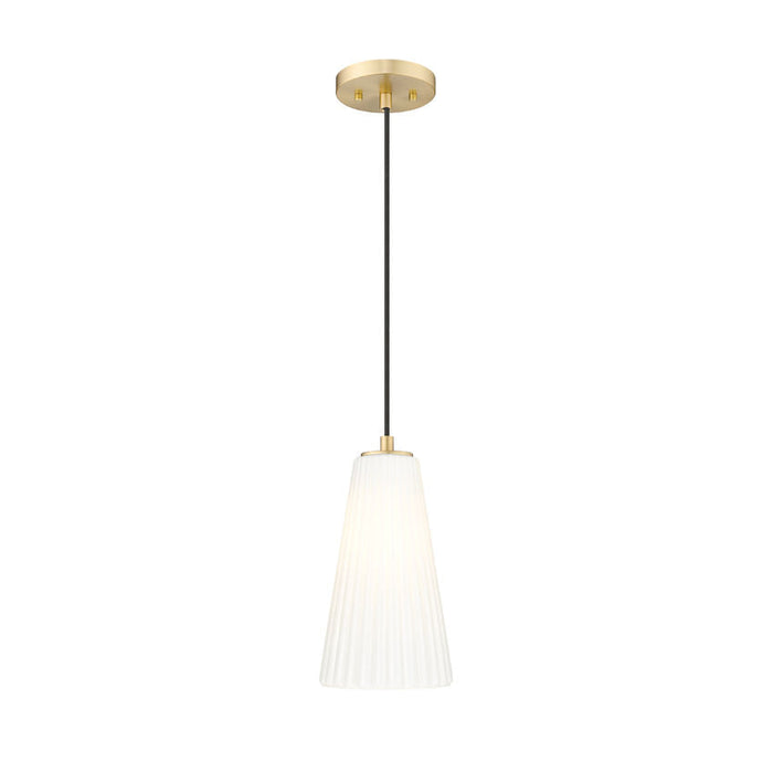 Z-Lite Farrell Pendant Modern Gold 1 Light Cord 3043P6-MGLD | theLightShop