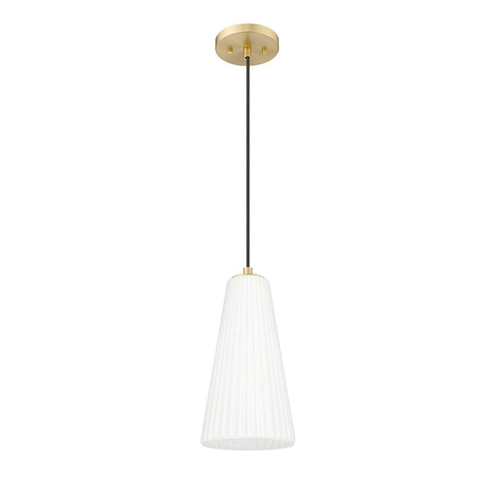 Z-Lite Farrell Pendant Modern Gold 1 Light Cord 3043P7-MGLD | theLightShop