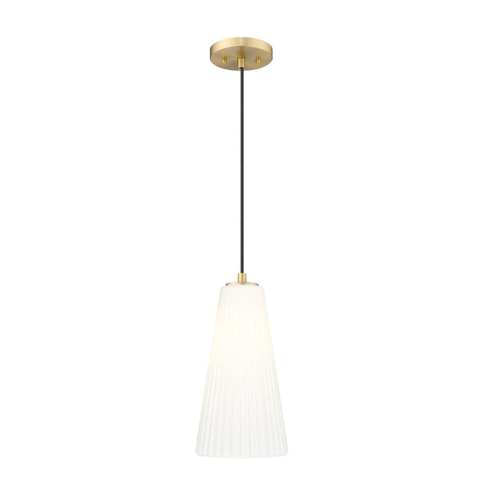 Z-Lite Farrell Pendant Modern Gold 1 Light Cord 3043P7-MGLD | theLightShop
