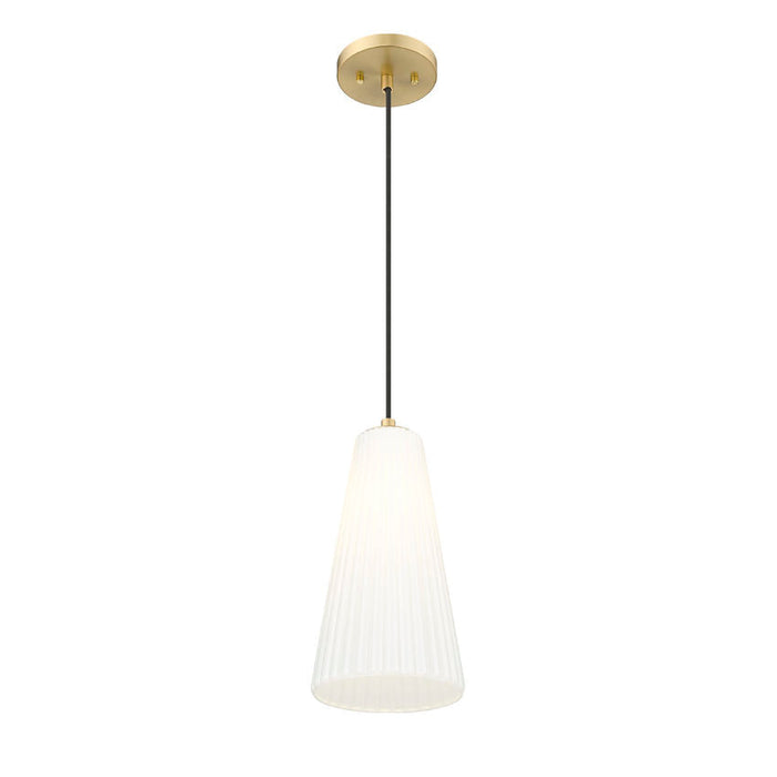 Z-Lite Farrell Pendant Modern Gold 1 Light Cord 3043P7-MGLD | theLightShop