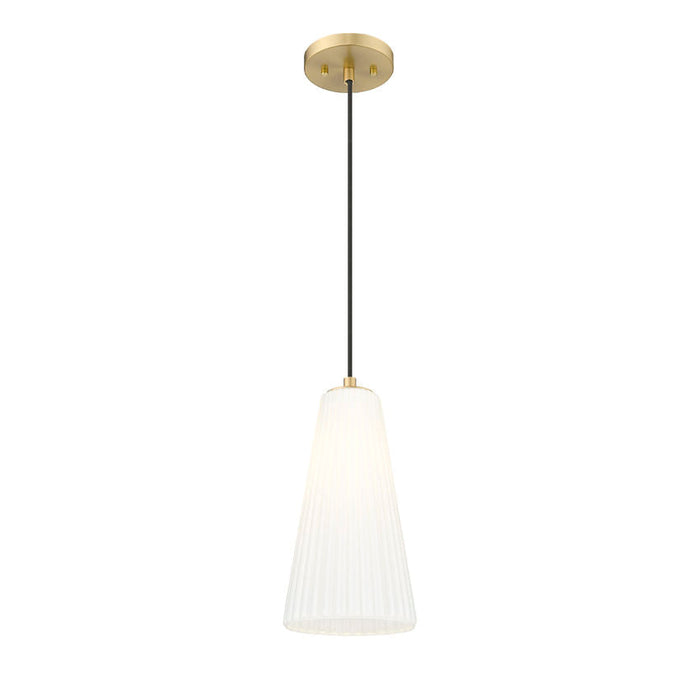 Z-Lite Farrell Pendant Modern Gold 1 Light Cord 3043P7-MGLD | theLightShop